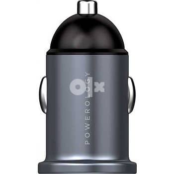 Powerology Dual Port Aluminum Car Charger 4.8A 24W  l BrandNew l