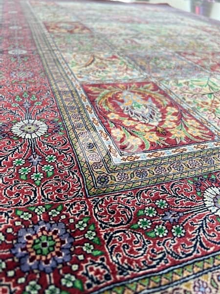 hand made | full silk | persian qum carpet | luxury 1