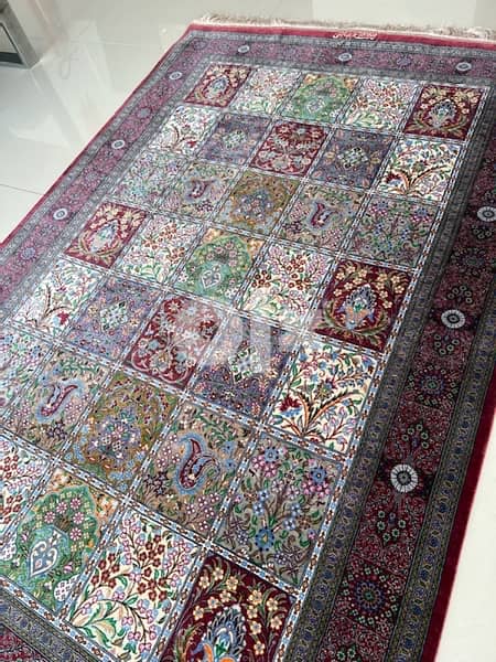 hand made | full silk | persian qum carpet | luxury 4