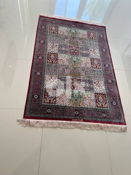 hand made | full silk | persian qum carpet | luxury 5