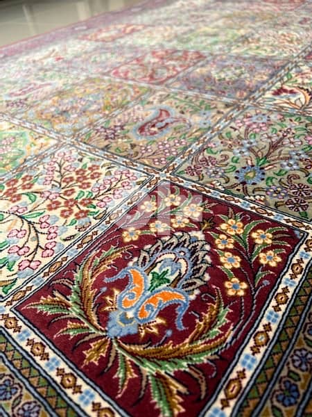 hand made | full silk | persian qum carpet | luxury 6