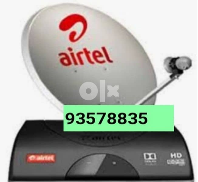 New Airtel Digital full HD receiver with 6months malyalam tamil telgu 0