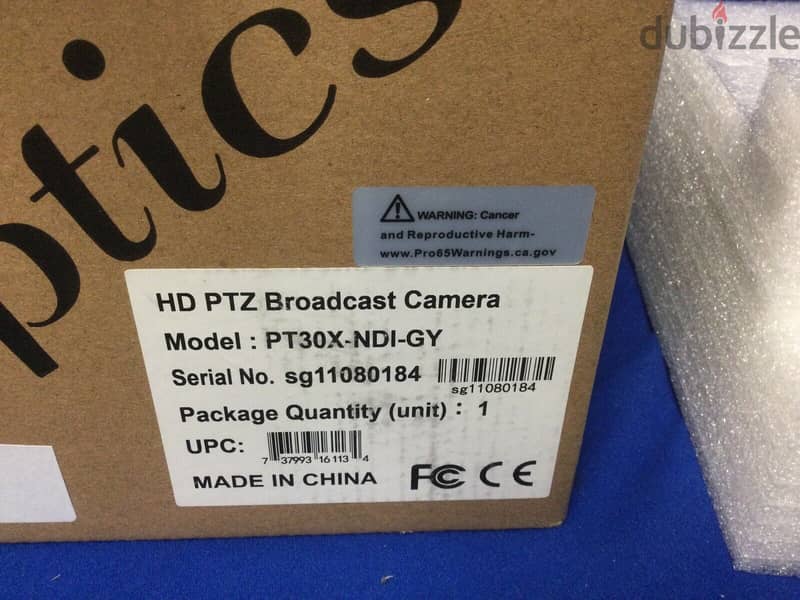 NEW STOCK PTZ Optics PT30X-NDI-GY HD PTZ Broadcast Camera 1