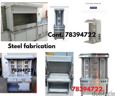 steel shawarma machine bbq and kitchen table sink hood shelf