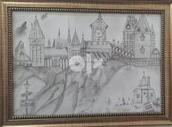 hogwarts castle sketch# harry potter