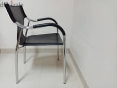 Steel with Leather seat chair