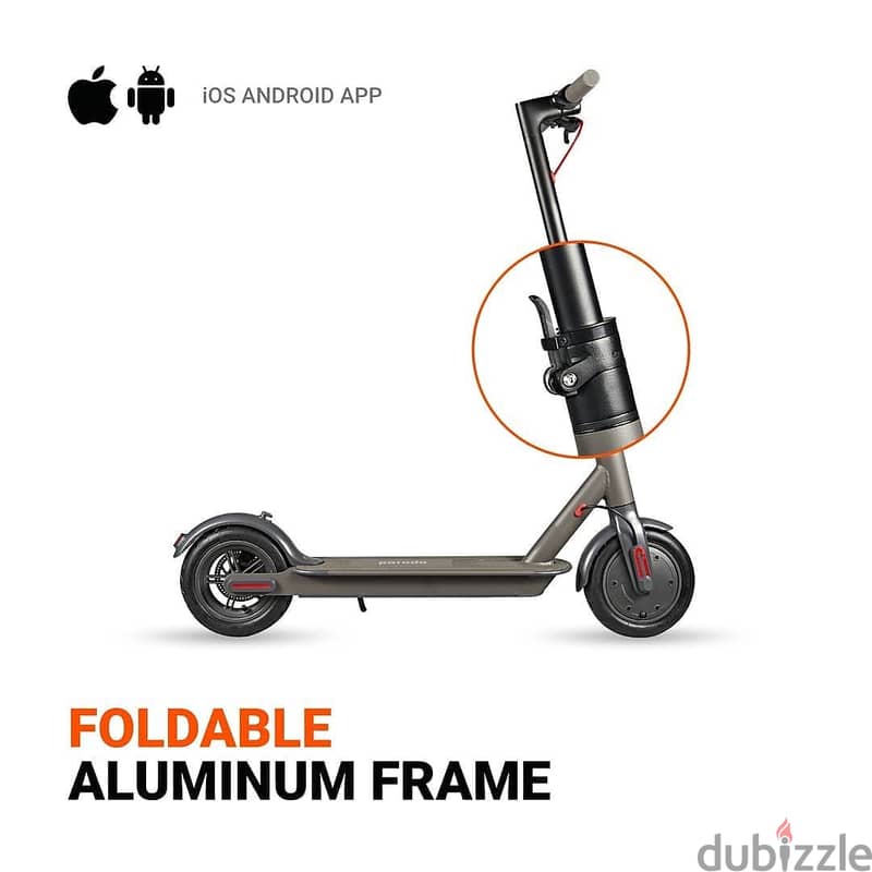 Foldable Porodo Lifestyle Electric Urban Scooter 500W – Black l New l 1