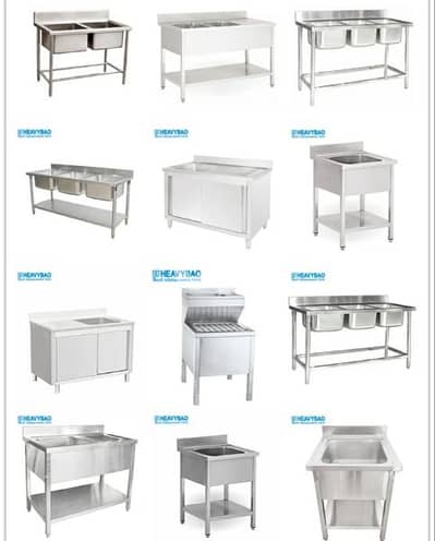 steel sink table customizing