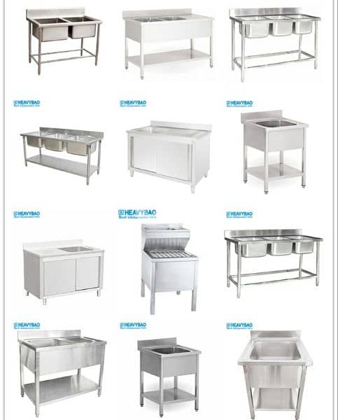 steel sink table customizing 0