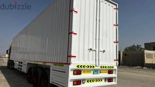 box trailer 16 meter 3-axle   مقطورة صندوقية 16 متر 3 محاور 0
