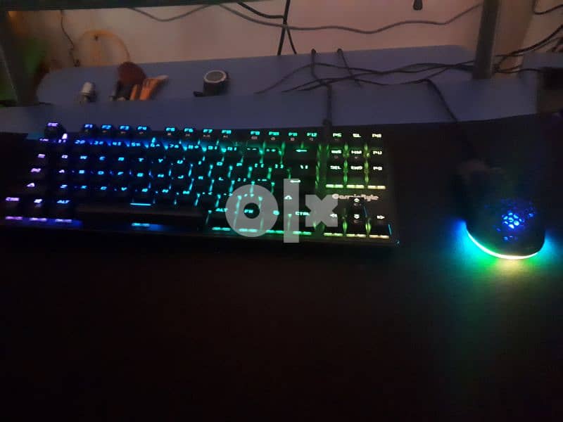 Gaming Mechanical Keyboard + Gaming Lightweight Mouse 0