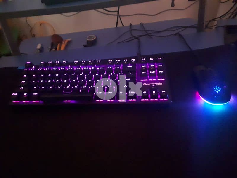 Gaming Mechanical Keyboard + Gaming Lightweight Mouse 1