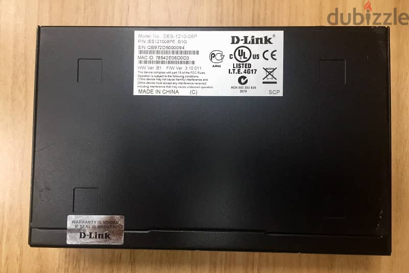 D-Link  8 port Web Smart Switch 3