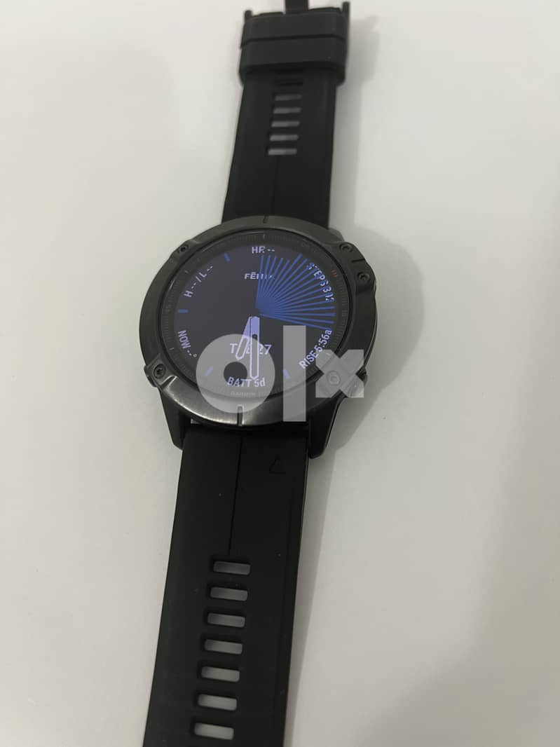 Garmin Fenix 6X pro sapphire smart watch 8