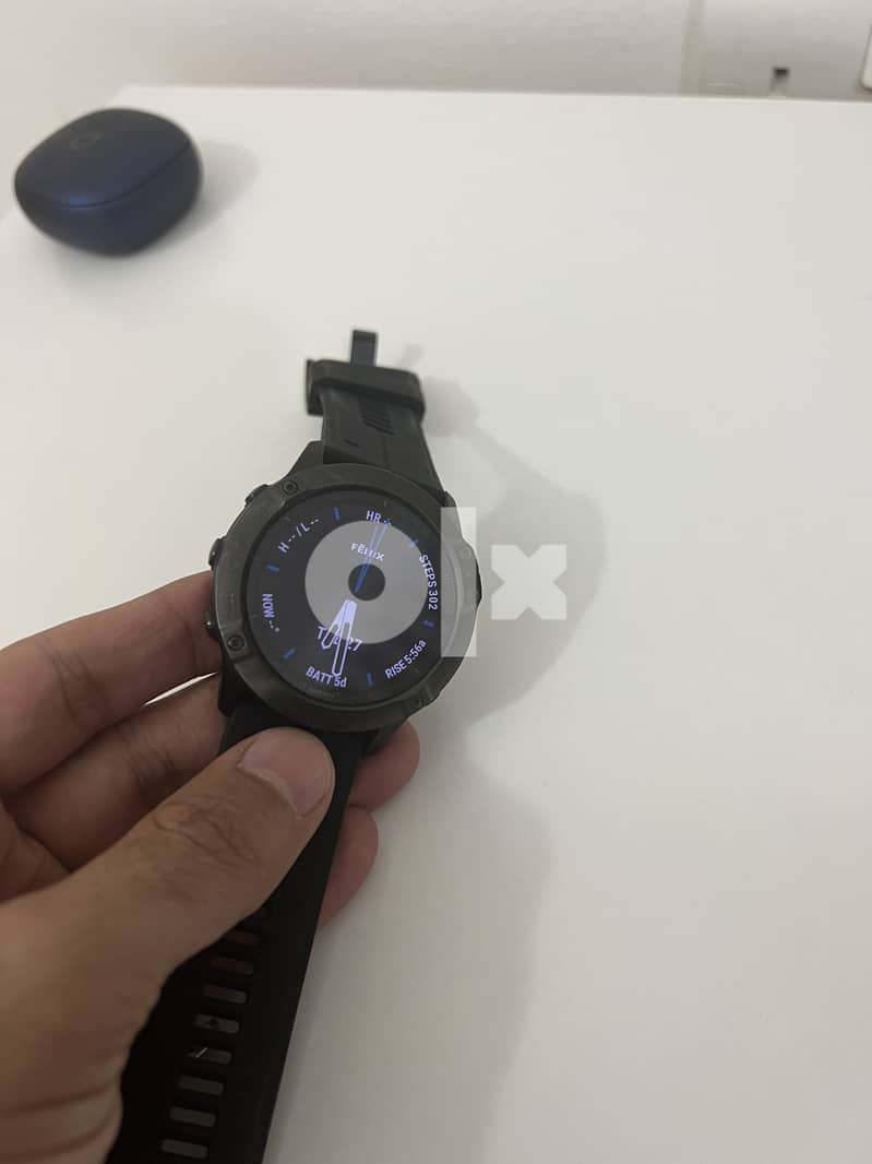 Garmin Fenix 6X pro sapphire smart watch 9