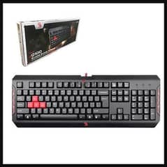 A4Tech Bloody Q100 Wired Gaming Keyboard - Black/Red ||lNew Stockl|| 0