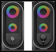 Porodo Stereo Bluetooth Gaming Speakers 10W – Black (New-Item) 0
