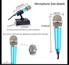 Handheld Mic Portable Mini 3.5mm Stereo Audio Microphone (New Stock)