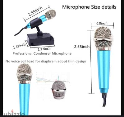 Handheld Mic Portable Mini 3.5mm Stereo Audio Microphone (New Stock)