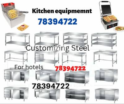 steel table sink hood and ducting fabricate and installation