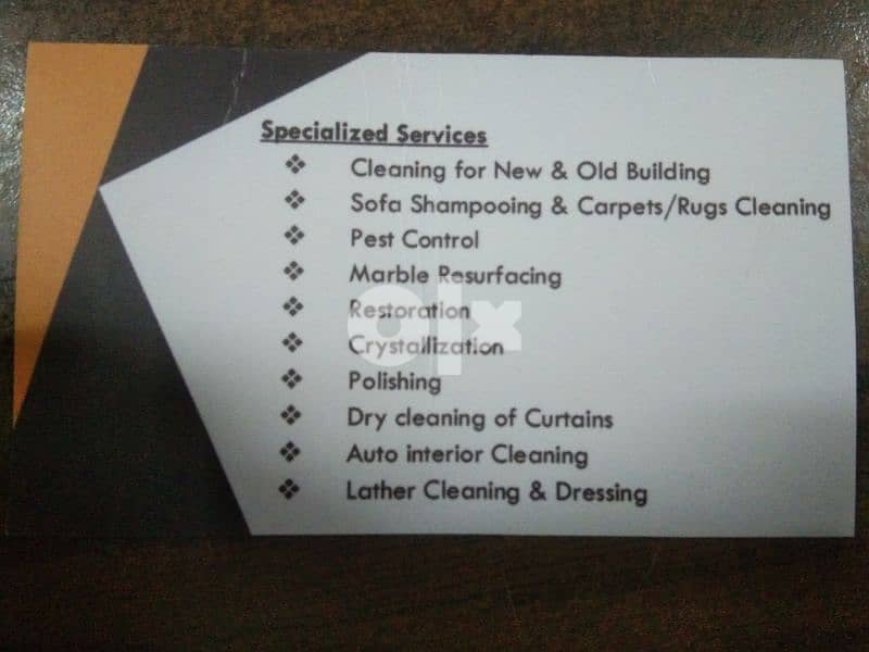 New & Old Building Cleaning. Pest Control. Sofa Shampooing. 2