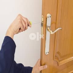 Work doors lock and new fixing