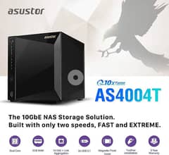 Asustor AS4004T Network Attached Storage NAS 0
