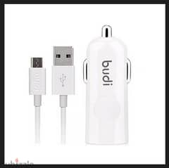Budi 062M Car Charger 1 USB & Micro Cable (New Stock)