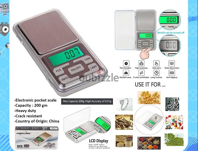 Eurecare Digital Pocket Weight Scale EC-P06 (Brand-New) 0