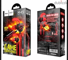 Hoco Game Earphones M45 with Mic ORG ||BoxPacked||