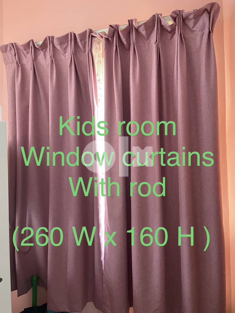 2 Window Curtains with blackout and sheer material (PRICE REDUCED) 1
