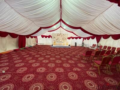 Tent for event party and wedding stage