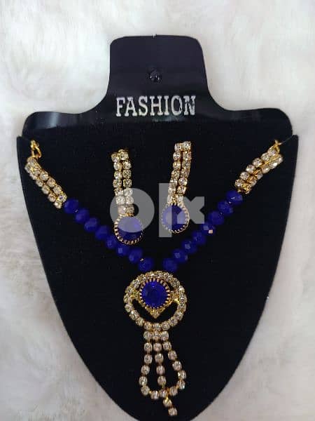 Beautiful chokars and small necklaces with AD Diamonds 7
