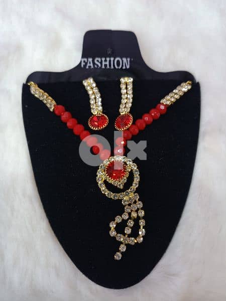 Beautiful chokars and small necklaces with AD Diamonds 9
