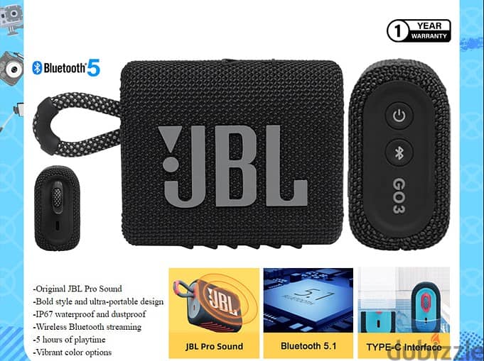 JBL Bluetooth speaker go3 (Brand-New) 0