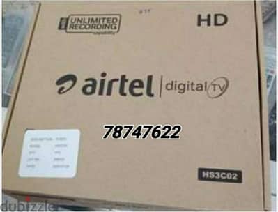 Airtel HD new Set top box with 6months south malyalam tamil