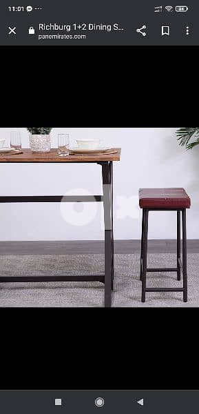 DINING SET 1+2 (BRAND NEW) 3