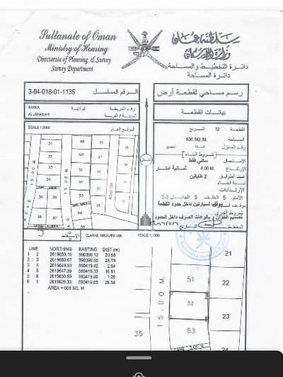 للبيع ارض موقع ممتاز جدا في بركاء