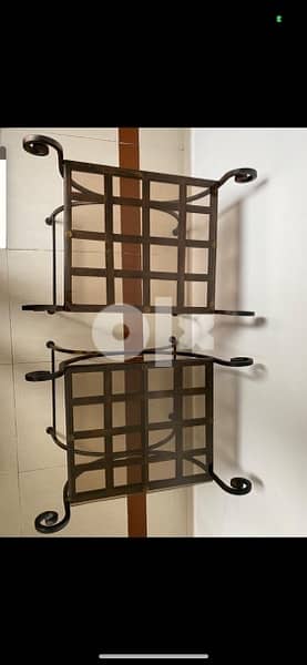 wrought iron side tables 1