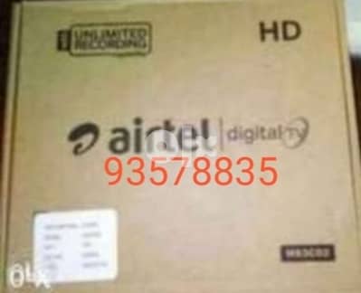 New Airtel Digital HD Receiver with Subscription malyalam Tamil Telugu