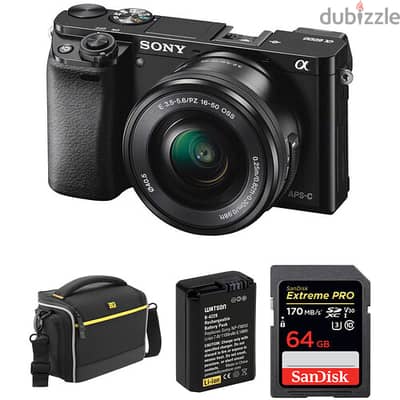 Sony Alpha a6000 Mirrorless Digital Camera with 16-50mm Len