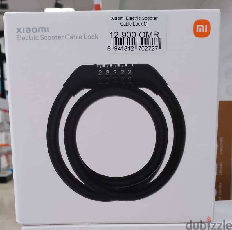 High Quality Xiaomi Electric Scooter Cable Lock Mi (NEW) 0