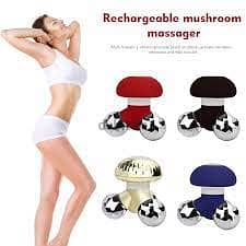 Rechargeable Mushroom Massager Mini Wave Vibrating Massager Handheld 3