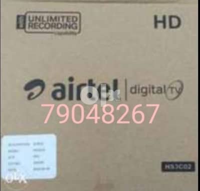 New Airtel Digital HD Receiver with Subscription malyalam Tamil Telugu