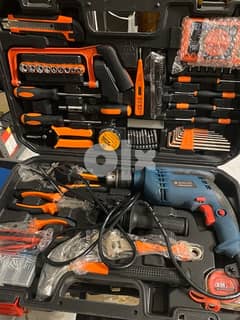 professional tool kit with drill machine 9100 0990 0