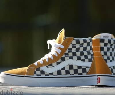 vans sk8 hi checkerboard