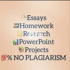 assignment and article research &presentation making