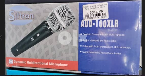 Siltron Dynamic Microphone AUD-760XLR100XLR (New Stock)