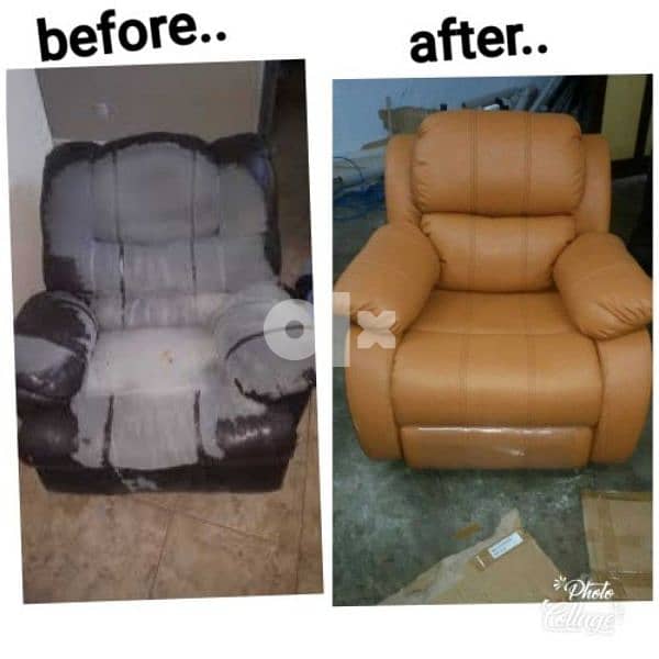 Cover change and upholstery of sofa 0