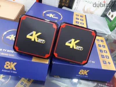 New model 4k Ott android TV box, dual band WiFi, world wide channels